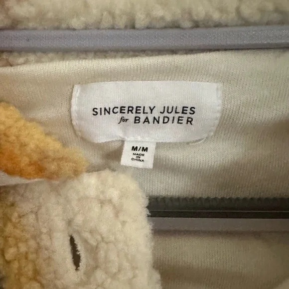 Bandier x Sincerely Jules, Women Aspen Sherpa Jacket in Amber Plaid Shac… - Picture 6 of 7